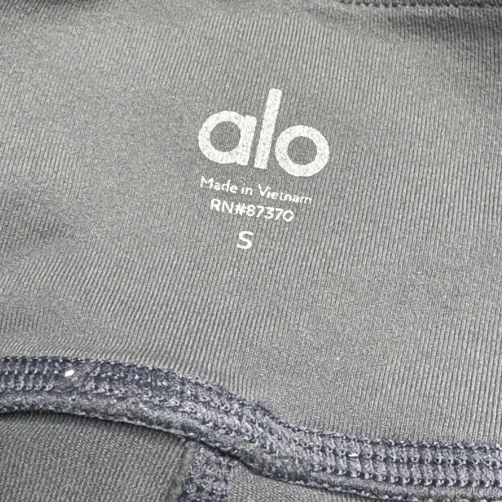 Alo Yoga Leggings Womens Size Small High-Waist Gray Performance Gym Training